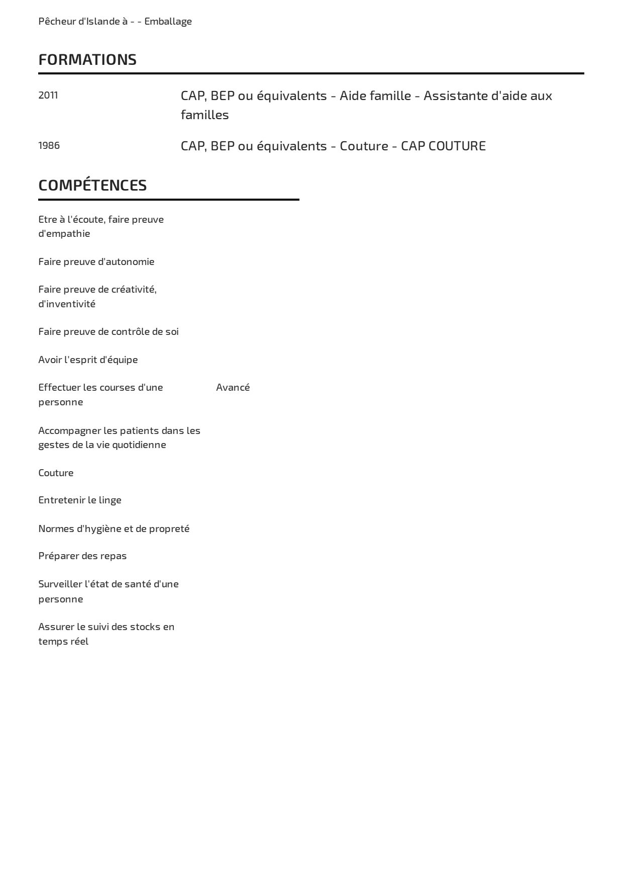 Aide à domicile en FECAMP 76400